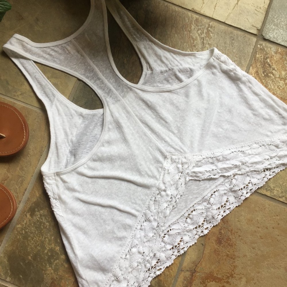 Hollister Flowy BoHo Tank W/Lace Trim (like NEW) - Picture 7 of 16